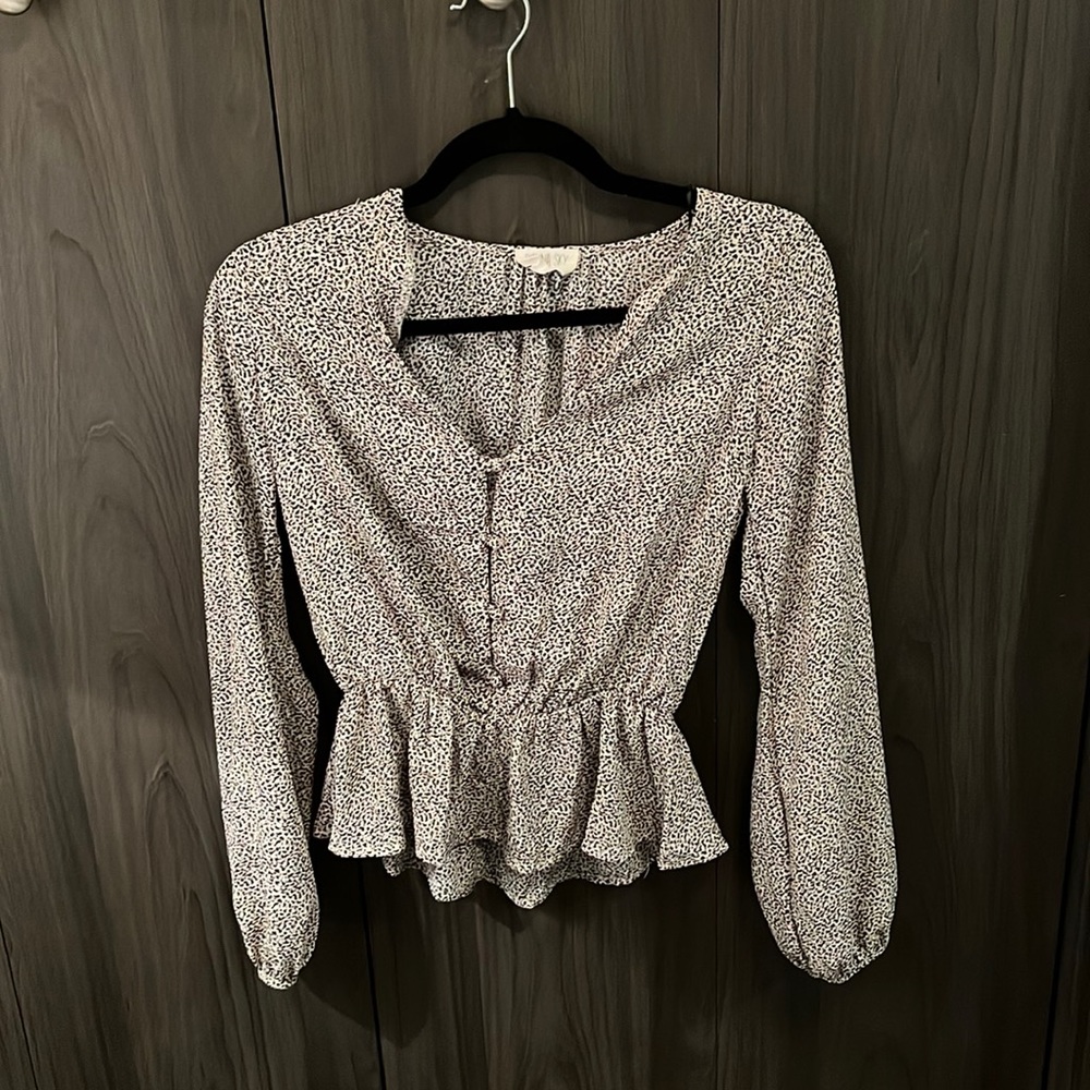 Long sleeve blouse